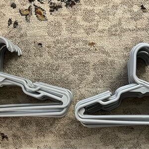 Set of 25 kids Gray Plastic Home Hangers - Multipack